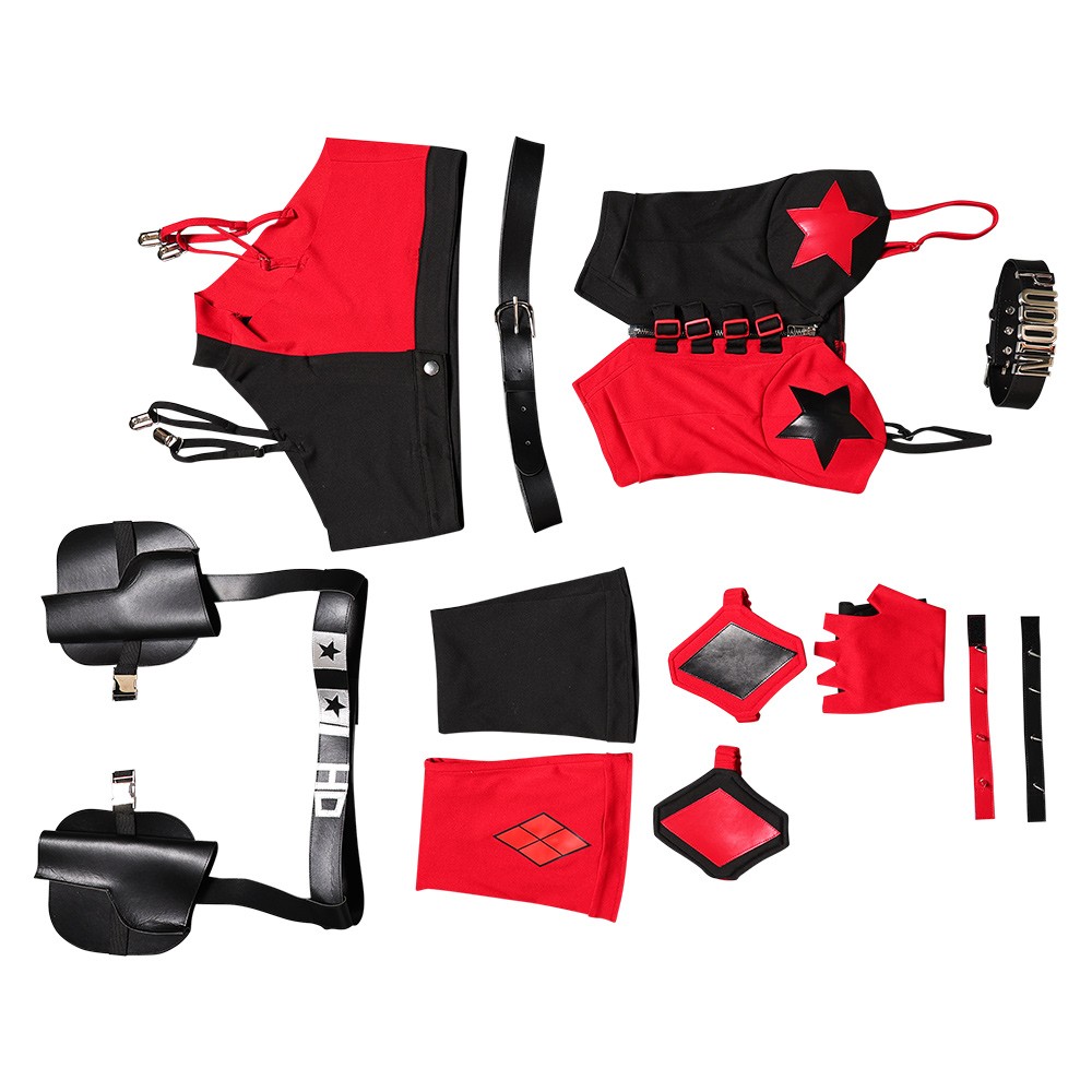 Dark Legion Harley Quinn Fullset Cosplay Costume Halloween Carnival Outfit