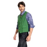Dark Knight Joker Hexagon Shirt + Vest costume Tailor Made Cosplay Costume Halloween Carnival