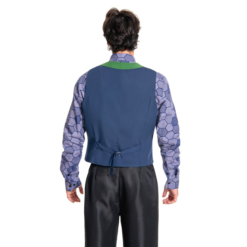 Dark Knight Joker Hexagon Shirt + Vest costume Tailor Made Cosplay Costume Halloween Carnival