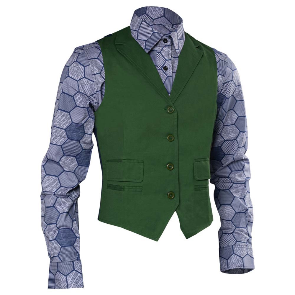 Dark Knight Joker Hexagon Shirt + Vest costume Tailor Made Cosplay Costume Halloween Carnival