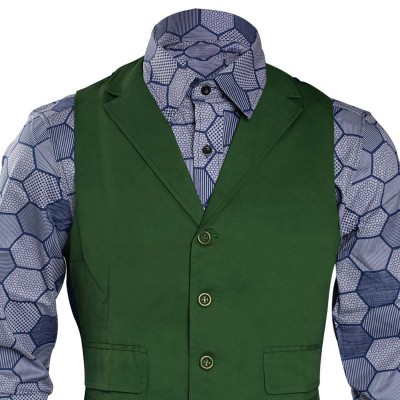 Dark Knight Joker Hexagon Shirt + Vest costume Tailor Made Cosplay Costume Halloween Carnival