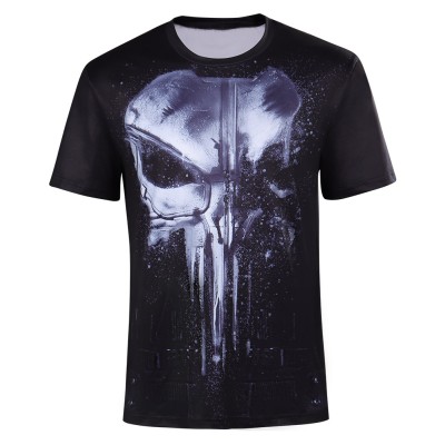 Daredevil Punisher Frank Castle T-Shirt Party Suit Cosplay Costume Halloween Carnival Outfit