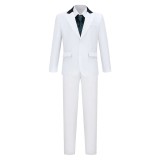 Daredevil Kingpin White Suit Cosplay Costume Halloween Carnival Outfit