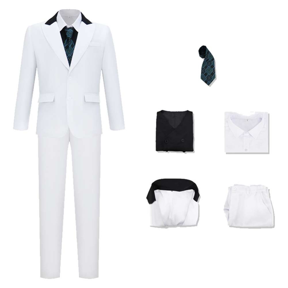 Daredevil Kingpin White Suit Cosplay Costume Halloween Carnival Outfit