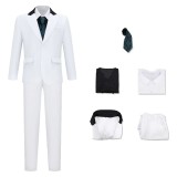 Daredevil Kingpin White Suit Cosplay Costume Halloween Carnival Outfit