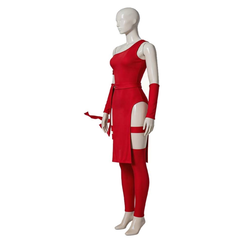 Daredevil Elektra Women Natchios Red Cosplay Costume Halloween Carnival Outfit