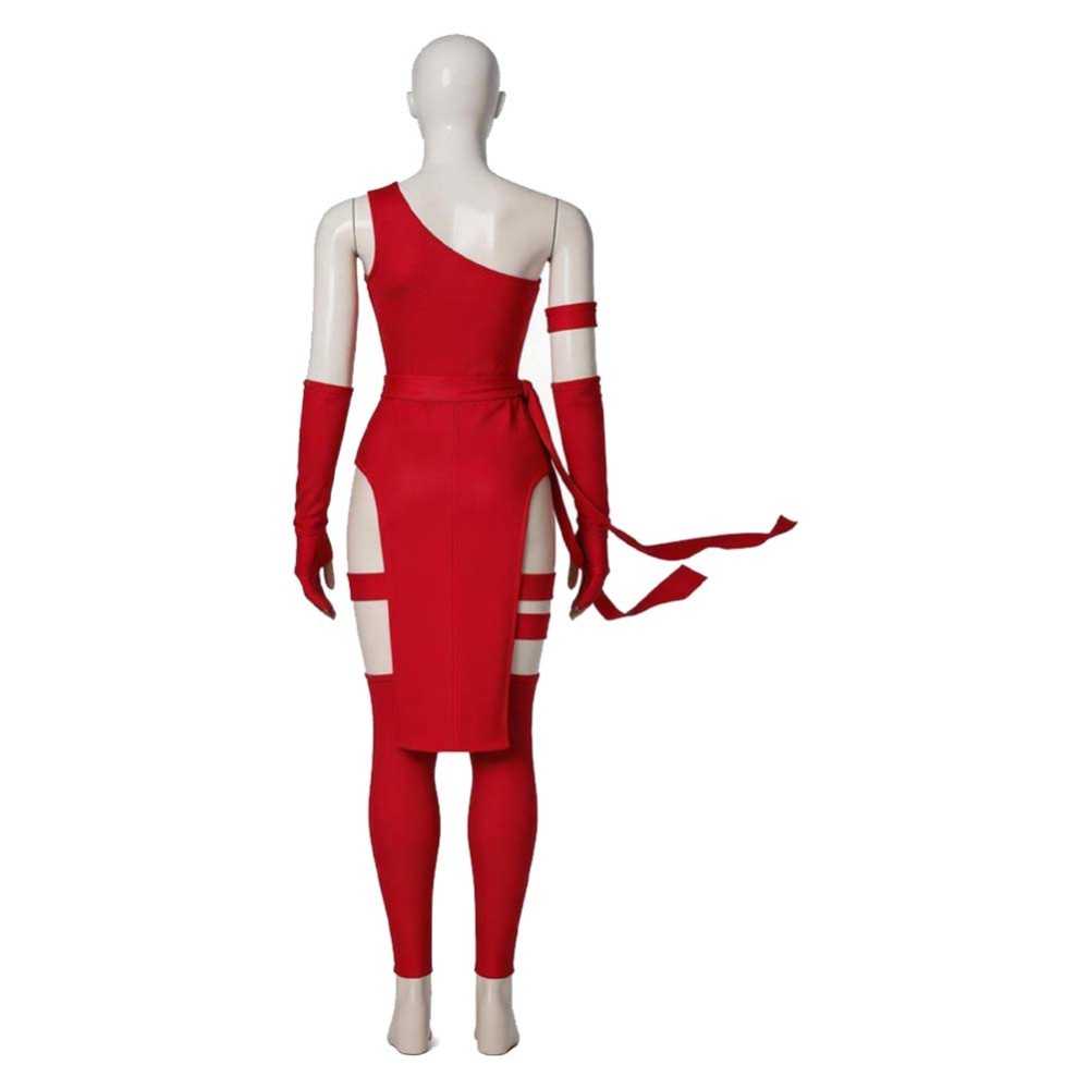 Daredevil Elektra Women Natchios Red Cosplay Costume Halloween Carnival Outfit