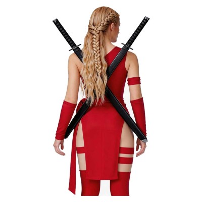 Daredevil Elektra Women Natchios Red Cosplay Costume Halloween Carnival Outfit