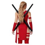 Daredevil Elektra Women Natchios Red Cosplay Costume Halloween Carnival Outfit