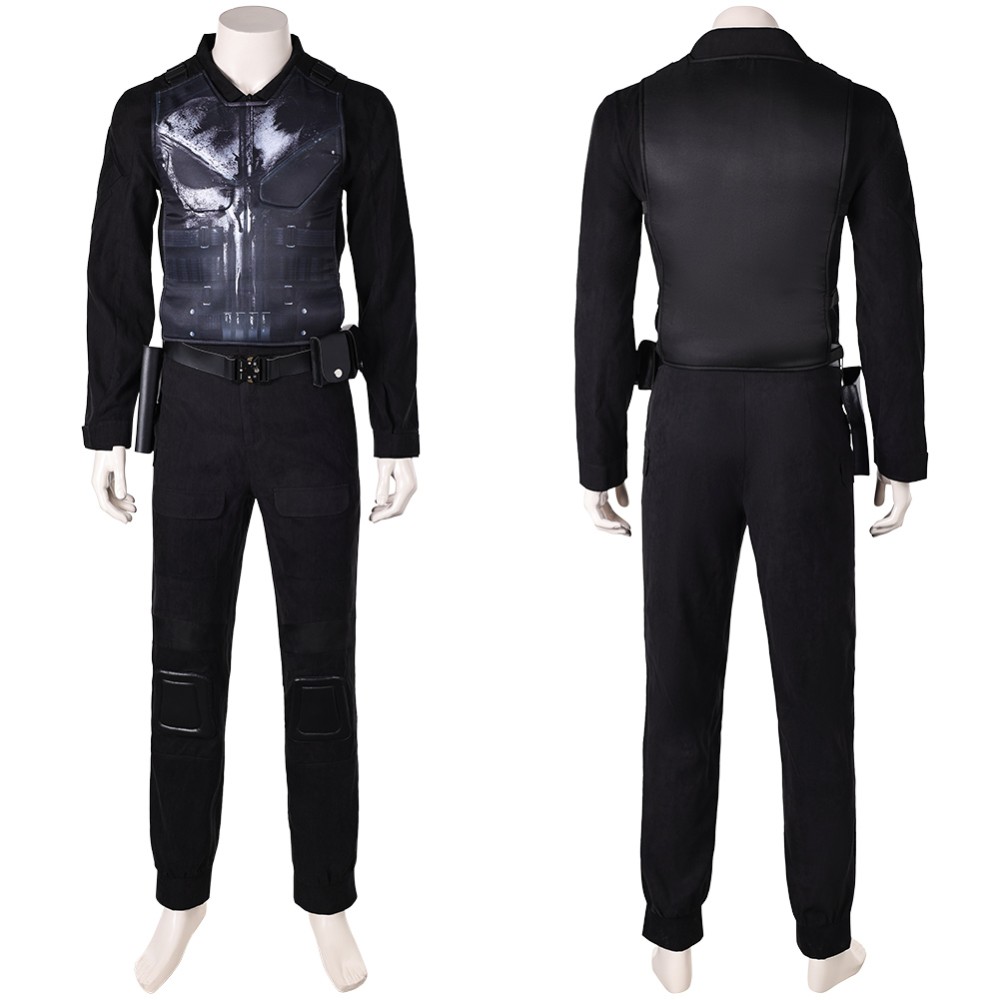 Daredevil: Born Again(2025) Punisher Frank Castle Cosplay Costume Halloween Carnival Outfit