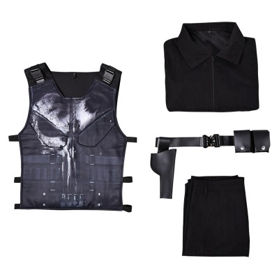 Daredevil: Born Again(2025) Punisher Frank Castle Cosplay Costume Halloween Carnival Outfit