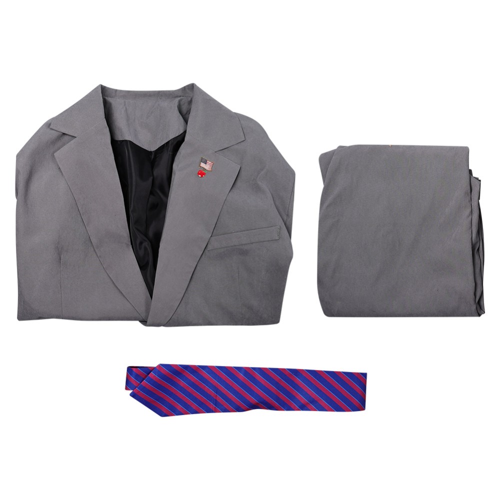 Daredevil: Born Again(2025) Kingpin Wilson Fisk Grey Suit Cosplay Costume Halloween Carnival Outfit