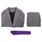Daredevil: Born Again(2025) Kingpin Wilson Fisk Grey Suit Cosplay Costume Halloween Carnival Outfit