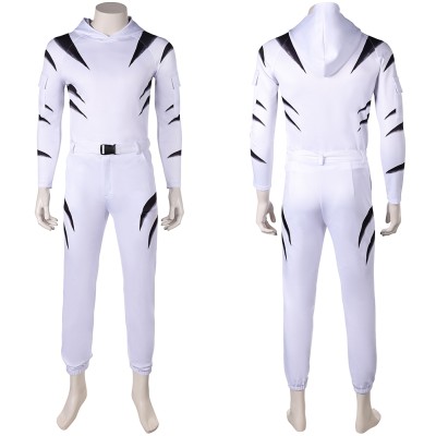 Daredevil: Born Again (2025) White Tiger Men Jumpsuit Cosplay Costume Halloween Carnival Outfit