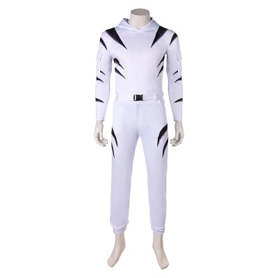 Daredevil: Born Again (2025) White Tiger Men Jumpsuit Cosplay Costume Halloween Carnival Outfit
