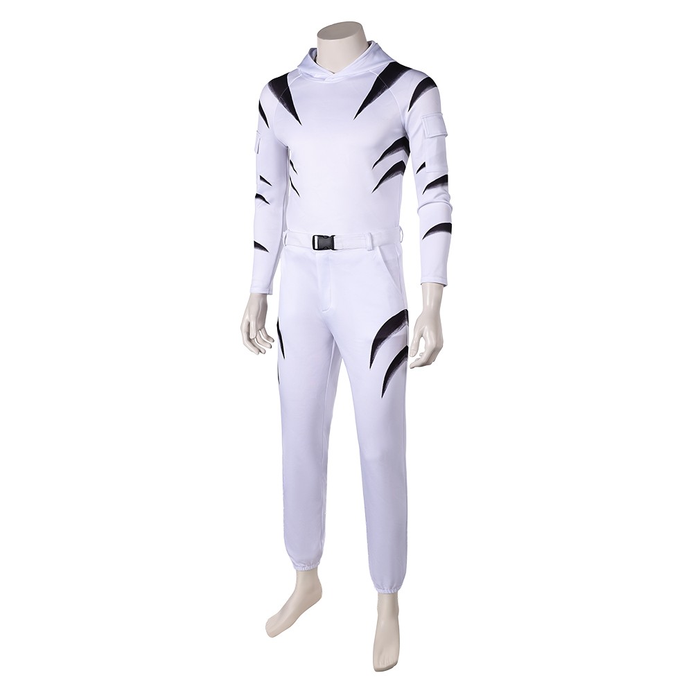 Daredevil: Born Again (2025) White Tiger Men Jumpsuit Cosplay Costume Halloween Carnival Outfit
