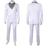 Danganronpa Kokichi Oma White Uniform Cosplay Costume Halloween Carnival Outfit