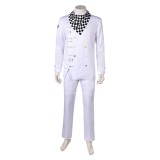 Danganronpa Kokichi Oma White Uniform Cosplay Costume Halloween Carnival Outfit