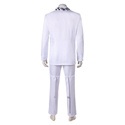 Danganronpa Kokichi Oma White Uniform Cosplay Costume Halloween Carnival Outfit