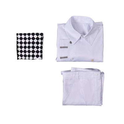 Danganronpa Kokichi Oma White Uniform Cosplay Costume Halloween Carnival Outfit