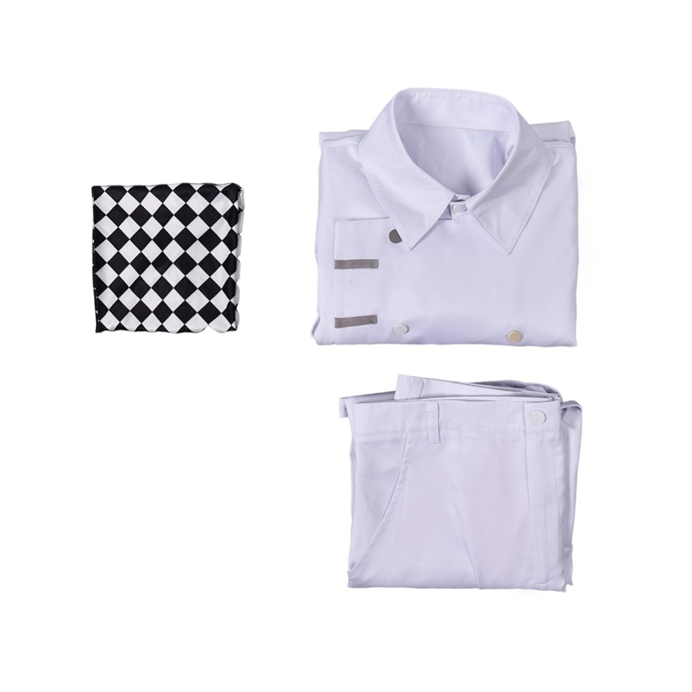 Danganronpa Kokichi Oma White Uniform Cosplay Costume Halloween Carnival Outfit