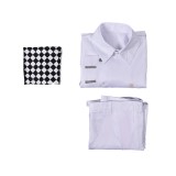 Danganronpa Kokichi Oma White Uniform Cosplay Costume Halloween Carnival Outfit