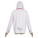 Dandadan Turbo Granny Hoodie White Sweater Shirt Cosplay Costume Halloween Carnival Outfit