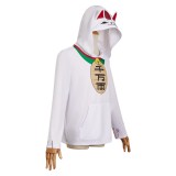 Dandadan Turbo Granny Hoodie White Sweater Shirt Cosplay Costume Halloween Carnival Outfit