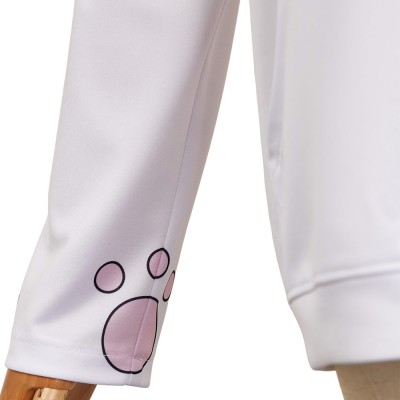 Dandadan Turbo Granny Hoodie White Sweater Shirt Cosplay Costume Halloween Carnival Outfit