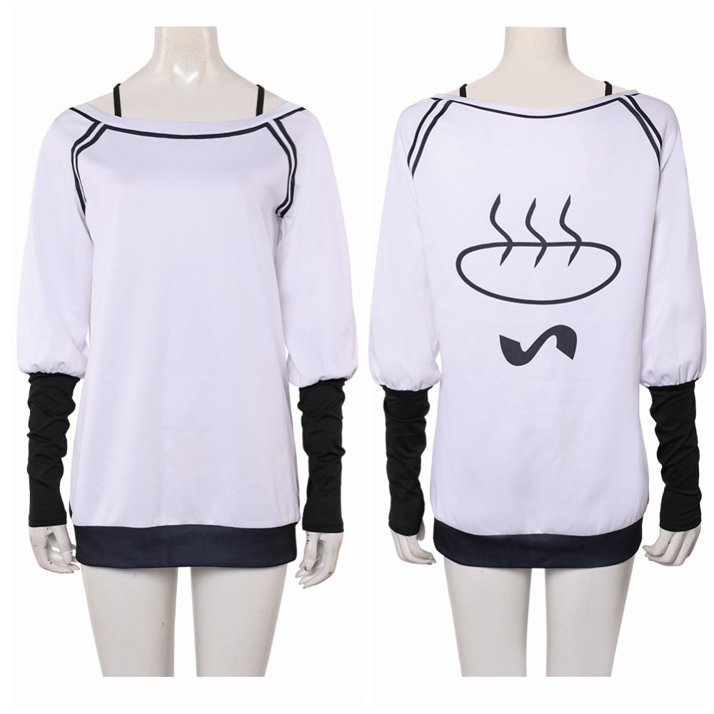 Dandadan Season 2 Momo Ayase White Oversize Top Shirt Party Cosplay Costume Halloween Carnival