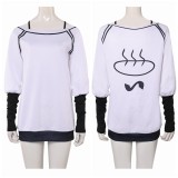Dandadan Season 2 Momo Ayase White Oversize Top Shirt Party Cosplay Costume Halloween Carnival