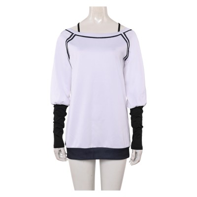 Dandadan Season 2 Momo Ayase White Oversize Top Shirt Party Cosplay Costume Halloween Carnival