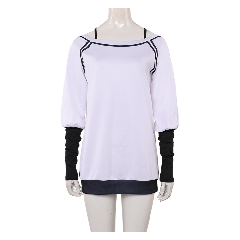 Dandadan Season 2 Momo Ayase White Oversize Top Shirt Party Cosplay Costume Halloween Carnival
