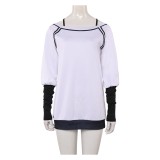 Dandadan Season 2 Momo Ayase White Oversize Top Shirt Party Cosplay Costume Halloween Carnival