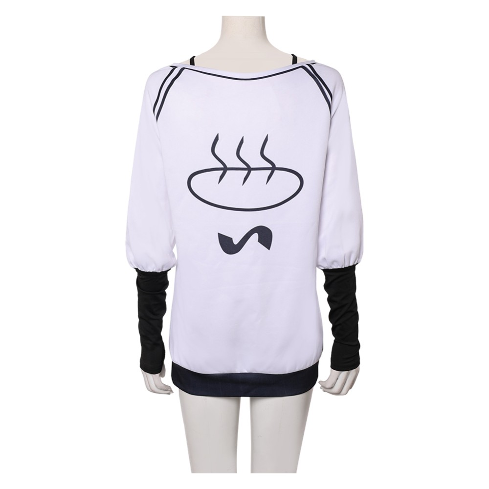 Dandadan Season 2 Momo Ayase White Oversize Top Shirt Party Cosplay Costume Halloween Carnival