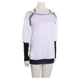 Dandadan Season 2 Momo Ayase White Oversize Top Shirt Party Cosplay Costume Halloween Carnival