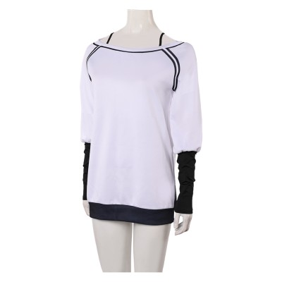 Dandadan Season 2 Momo Ayase White Oversize Top Shirt Party Cosplay Costume Halloween Carnival