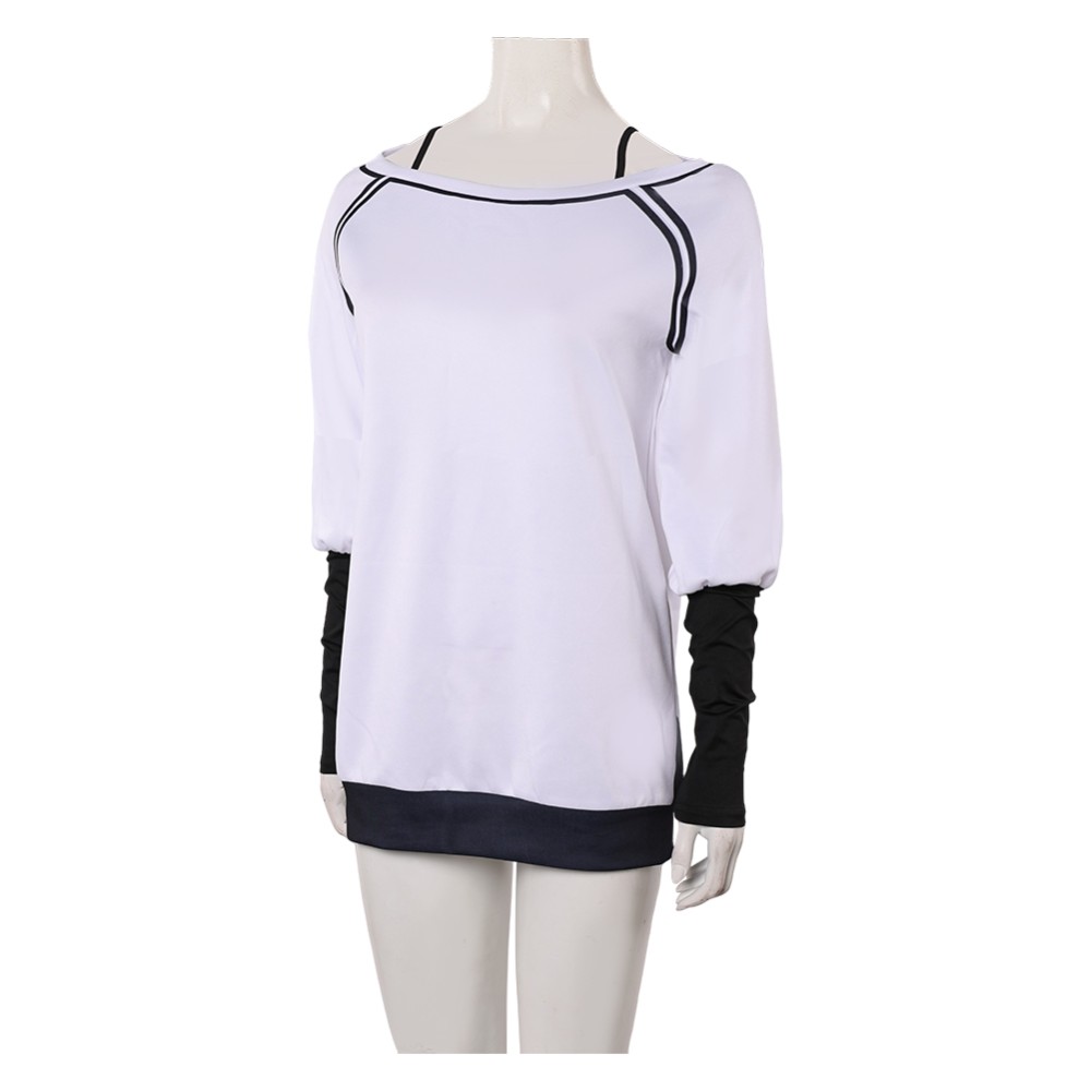 Dandadan Season 2 Momo Ayase White Oversize Top Shirt Party Cosplay Costume Halloween Carnival