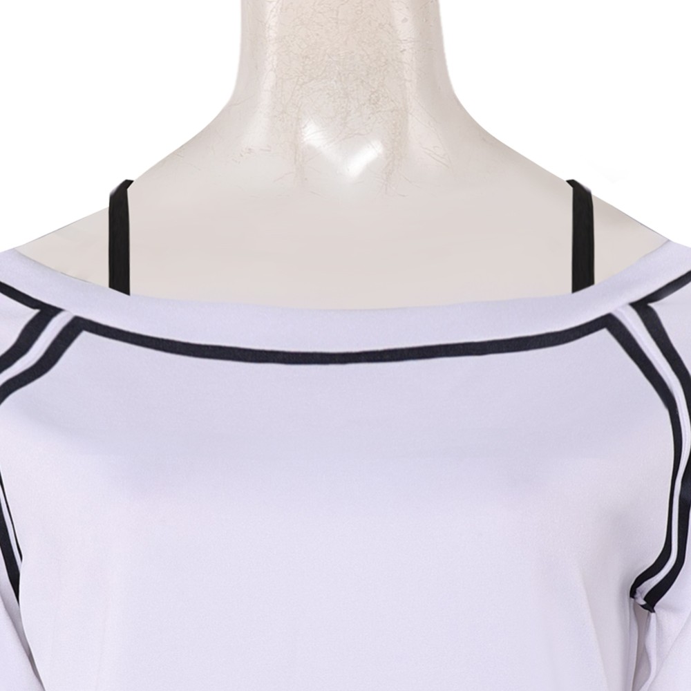 Dandadan Season 2 Momo Ayase White Oversize Top Shirt Party Cosplay Costume Halloween Carnival