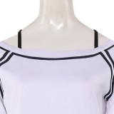 Dandadan Season 2 Momo Ayase White Oversize Top Shirt Party Cosplay Costume Halloween Carnival