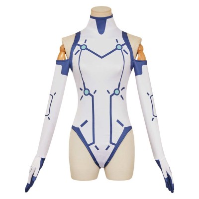 Dandadan Season 2 Bamora Woman White Junpsuit Party Cosplay Costume Halloween Carnival