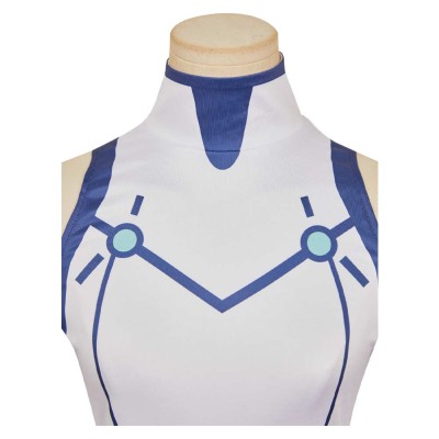 Dandadan Season 2 Bamora Woman White Junpsuit Party Cosplay Costume Halloween Carnival