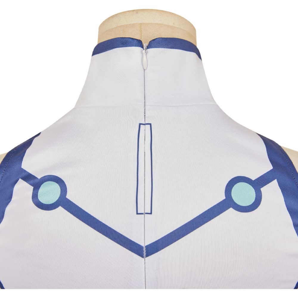 Dandadan Season 2 Bamora Woman White Junpsuit Party Cosplay Costume Halloween Carnival