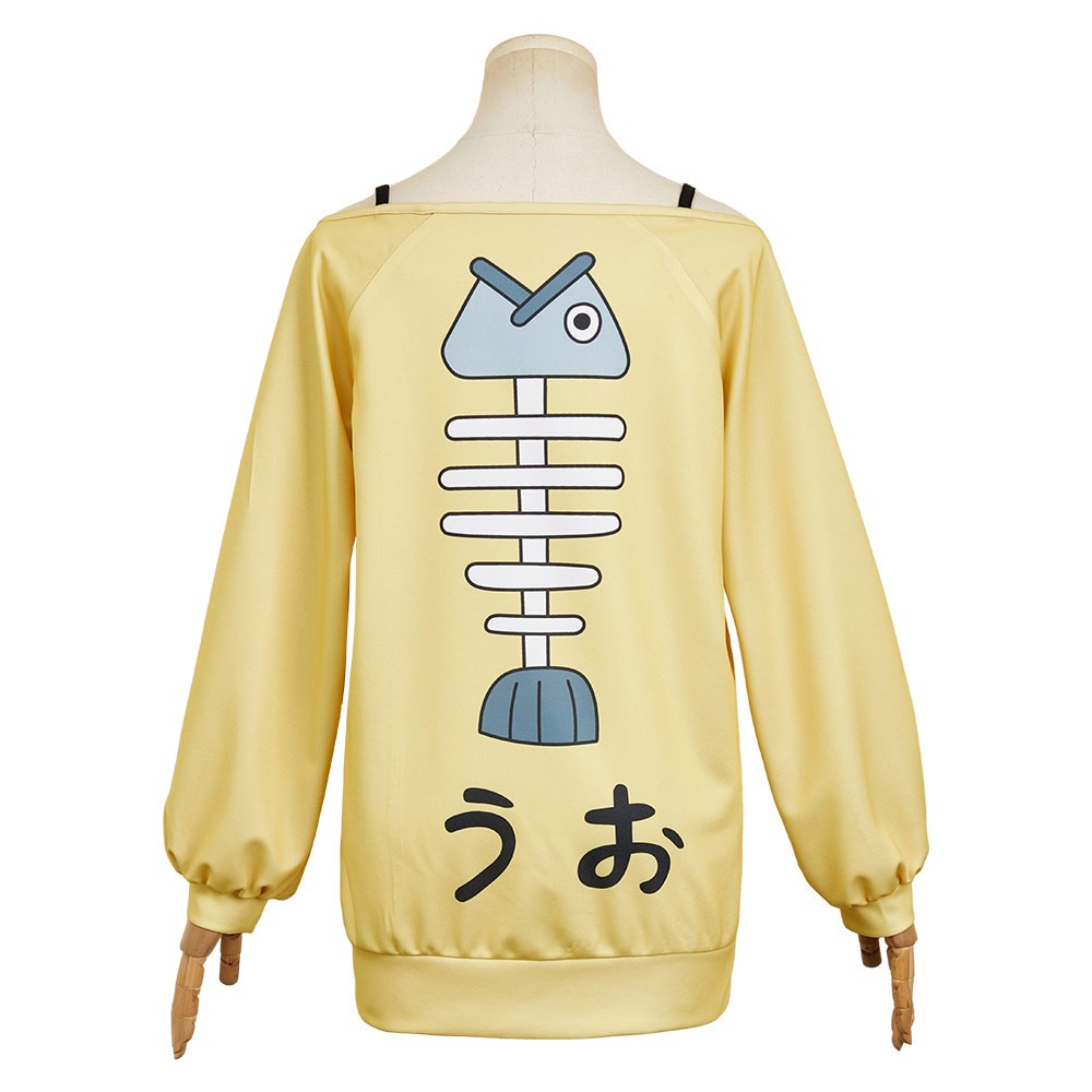 Dandadan Momo Ayase Yellow Casual Cosplay Costume Halloween Carnival Outfit