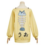 Dandadan Momo Ayase Yellow Casual Cosplay Costume Halloween Carnival Outfit
