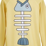 Dandadan Momo Ayase Yellow Casual Cosplay Costume Halloween Carnival Outfit