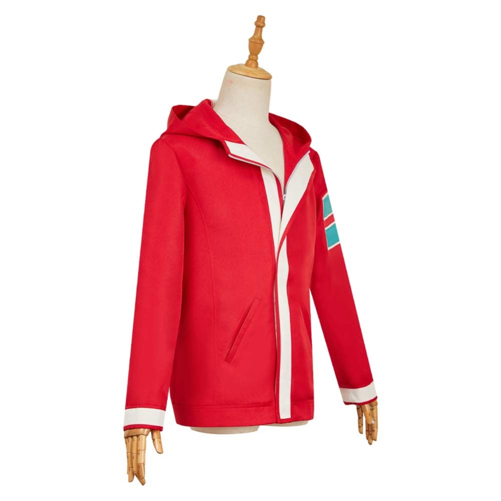 Dandadan Momo Ayase Red Jacket Cosplay Costume Halloween Carnival Outfit