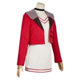 Dandadan Momo Ayase Red Coat Dress Cosplay Costume Halloween Carnival Outfit
