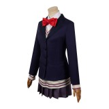 Dandadan Aira Shiratori Women Blue Uniform Dress Suit Cosplay Costume Halloween Carnival Outfit