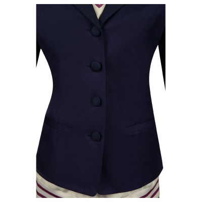 Dandadan Aira Shiratori Women Blue Uniform Dress Suit Cosplay Costume Halloween Carnival Outfit